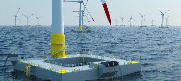 Floating turbine of French company Ideol