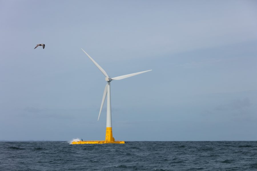 FLOATGEN, 1ère éolienne flottante en mer installée au large du Croisic